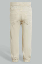 Load image into Gallery viewer, Redtag-Ecru-Twill-Jogger-Pants-Jogger-Fit-Infant-Boys-3 to 24 Months