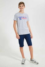 تنزيل الصورة على معرض الصور، Redtag-Grey-Melange-Hd-Print-Tee-Graphic-T-Shirts-Senior-Boys-9 to 14 Years