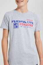 تنزيل الصورة على معرض الصور، Redtag-Grey-Melange-Hd-Print-Tee-Graphic-T-Shirts-Senior-Boys-9 to 14 Years