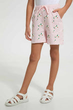 تنزيل الصورة على معرض الصور، Redtag-Assorted-Aop-Short-Casual-Shorts-Girls-2 to 8 Years