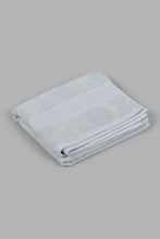 Load image into Gallery viewer, Redtag-Light-Grey-Textured-Cotton-Hand-Towel-Category:Towels,-Colour:Grey,-Filter:Home-Bathroom,-HMW-BAC-Tow-Towels,-New-In,-New-In-HMW-BAC,-Non-Sale,-S22C,-Section:Homewares-Home-Bathroom-