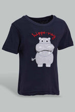 Load image into Gallery viewer, Redtag-Navy-And-Grey-Applique-Casual-Set-(2-Pack)-Sets-Infant-Boys-3 to 24 Months