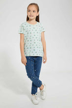 Load image into Gallery viewer, Redtag-Assorted-2-Pack-T-Shirt-Graphic-T-Shirts-Girls-2 to 8 Years