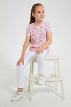 Load image into Gallery viewer, Redtag-Assorted-2-Pack-T-Shirt-Graphic-T-Shirts-Girls-2 to 8 Years