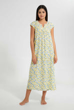 Load image into Gallery viewer, Redtag-Ivory-Printed-Nightgown-Nightgowns-Women's-