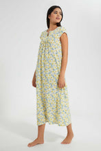 Load image into Gallery viewer, Redtag-Ivory-Printed-Nightgown-Nightgowns-Women's-