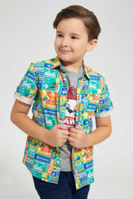 تنزيل الصورة على معرض الصور، Redtag-Mint-Paw-Patrol-Shirt-And-T-Shirt-Set-Casual-Shirts-Boys-2 to 8 Years
