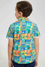 تنزيل الصورة على معرض الصور، Redtag-Mint-Paw-Patrol-Shirt-And-T-Shirt-Set-Casual-Shirts-Boys-2 to 8 Years