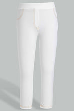 Load image into Gallery viewer, Redtag-White-Capri-Jeggings-Category:Jeggings,-Colour:White,-Filter:Senior-Girls-(9-to-14-Yrs),-GSR-Jeggings,-New-In,-New-In-GSR,-Non-Sale,-S22D,-Section:Kidswear,-TBL-Senior-Girls-