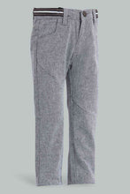 Load image into Gallery viewer, Redtag-Grey-Pull-On-Half-Rib-Casual-Trs-Pull-On-Trousers-Infant-Boys-3 to 24 Months