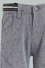 Load image into Gallery viewer, Redtag-Grey-Pull-On-Half-Rib-Casual-Trs-Pull-On-Trousers-Infant-Boys-3 to 24 Months