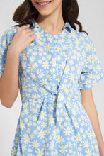 Load image into Gallery viewer, Redtag-Blue/Yellow-Front-Tie-Dress-Category:Dresses,-Colour:Assorted,-Filter:Senior-Girls-(9-to-14-Yrs),-GSR-Dresses,-New-In,-New-In-GSR,-Non-Sale,-S22D,-Section:Kidswear-Senior-Girls-9 to 14 Years