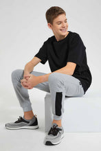 Load image into Gallery viewer, Redtag-Grey-Mel-Front-Zip-Active-Pant-BSR-Joggers,-Category:Joggers,-Colour:Grey,-Filter:Senior-Boys-(9-to-14-Yrs),-New-In,-New-In-BSR-APL,-Non-Sale,-RMD-add,-S22C,-Section:Kidswear--