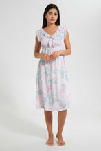 Load image into Gallery viewer, Redtag-Ivory-Printed-Nightgown-Nightgowns-Women's-