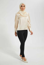 Load image into Gallery viewer, Redtag-Mint-Satin-Neck-Detail-Blouse-Blouses-Women's-