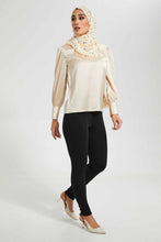 Load image into Gallery viewer, Redtag-Mint-Satin-Neck-Detail-Blouse-Blouses-Women's-
