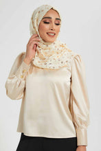 Load image into Gallery viewer, Redtag-Mint-Satin-Neck-Detail-Blouse-Blouses-Women's-