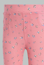 Load image into Gallery viewer, Redtag-Multi-Colour-2Pcs-Pack-Jegging-Jeggings-Infant-Girls-3 to 24 Months