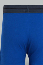 Load image into Gallery viewer, Redtag-Royal-Blue/Black/Grey-Mel-3-Pcs-Pack-Boxer-Short-Boxers-Senior-Boys-9 to 14 Years