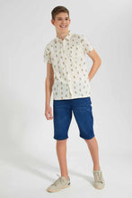 Load image into Gallery viewer, Redtag-Beige-Cactus-Aop-Shirt-BSR-Shirts,-Category:Shirts,-Colour:Beige,-Filter:Senior-Boys-(9-to-14-Yrs),-New-In,-New-In-BSR,-Non-Sale,-S22D,-Section:Kidswear--