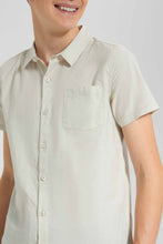 Load image into Gallery viewer, Redtag-Beige-Plain-Shirt-BSR-Shirts,-Category:Shirts,-Colour:Beige,-Filter:Senior-Boys-(9-to-14-Yrs),-New-In,-New-In-BSR,-Non-Sale,-S22D,-Section:Kidswear--
