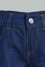 تنزيل الصورة على معرض الصور، Redtag-Darkwash-Paperbag-Shorts-Denim-Shorts-Infant-Girls-3 to 24 Months