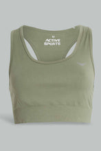 Load image into Gallery viewer, Redtag-Green-Sports-Bra-Sports-Bras-Women's-