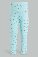 Load image into Gallery viewer, Redtag-Mint-Aop-Legging-Leggings-Infant-Girls-3 to 24 Months