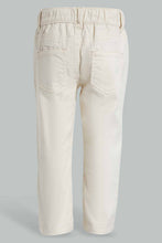 Load image into Gallery viewer, Redtag-Ecru-Pull-On-Casual-Trousers-Category:Trousers,-Colour:Ecru,-Filter:Infant-Boys-(3-to-24-Mths),-INB-Trousers,-New-In,-New-In-INB-APL,-Non-Sale,-S22C,-Section:Kidswear-Infant-Boys-