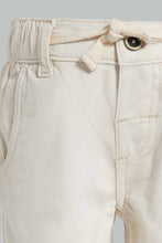 Load image into Gallery viewer, Redtag-Ecru-Pull-On-Casual-Trousers-Category:Trousers,-Colour:Ecru,-Filter:Infant-Boys-(3-to-24-Mths),-INB-Trousers,-New-In,-New-In-INB-APL,-Non-Sale,-S22C,-Section:Kidswear-Infant-Boys-