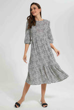 Load image into Gallery viewer, Redtag-White-With-Black-Polka-Dot-Tiered-Midi-Dress-Category:Dresses,-Colour:Assorted,-Filter:Women's-Clothing,-New-In,-New-In-Women,-Non-Sale,-S22D,-Section:Women,-Women-Dresses-Women's-