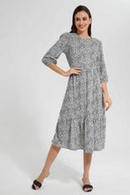 Load image into Gallery viewer, Redtag-White-With-Black-Polka-Dot-Tiered-Midi-Dress-Category:Dresses,-Colour:Assorted,-Filter:Women's-Clothing,-New-In,-New-In-Women,-Non-Sale,-S22D,-Section:Women,-Women-Dresses-Women's-