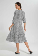 Load image into Gallery viewer, Redtag-White-With-Black-Polka-Dot-Tiered-Midi-Dress-Category:Dresses,-Colour:Assorted,-Filter:Women's-Clothing,-New-In,-New-In-Women,-Non-Sale,-S22D,-Section:Women,-Women-Dresses-Women's-