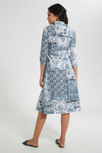 Load image into Gallery viewer, Redtag-Assorted-Printed-Collared-Belted-Shirt-Dress-Dresses-Women's-