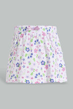 Load image into Gallery viewer, Redtag-Lilac-Solid-And-Aop-2Pk-Knit-Skirt-Skirts-Infant-Girls-3 to 24 Months