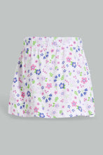 Load image into Gallery viewer, Redtag-Lilac-Solid-And-Aop-2Pk-Knit-Skirt-Skirts-Infant-Girls-3 to 24 Months