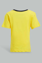 Load image into Gallery viewer, Redtag-Yellow-Woodpecker-Tshirt-With-Yd-Short-Set-(2-Pack)-Sets-Infant-Boys-3 to 24 Months