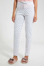 Load image into Gallery viewer, Redtag-White-Printed-Pyjama-Set-Pyjama-Sets-Women's-