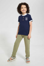Load image into Gallery viewer, Redtag-White-Woven-Collar-Polo-Shirt-Polo-Shirts-Boys-2 to 8 Years