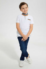 Load image into Gallery viewer, Redtag-Darkwash-Pullon-Knit-Denim-Jean-Jeans-Jogger-Fit-Boys-2 to 8 Years