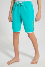 تنزيل الصورة على معرض الصور، Redtag-Teal-Board-Short-BSR-Swimwear,-Category:Swimwear,-Colour:Teal,-Filter:Senior-Boys-(9-to-14-Yrs),-New-In,-New-In-BSR,-Non-Sale,-S22D,-Section:Kidswear-Senior-Boys-