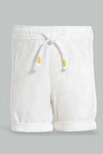 Load image into Gallery viewer, Redtag-Yellow-Truck-Printed-Tshirt-And-White-Bottom-Set-(2-Pack)-Sets-Infant-Boys-3 to 24 Months