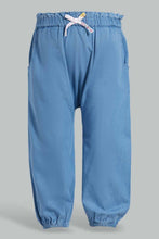 Load image into Gallery viewer, Redtag-Light-Wash-Solid-Harem-Jeans-Jeans-Harem-Fit-Infant-Girls-3 to 24 Months