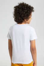 تنزيل الصورة على معرض الصور، Redtag-2-Pack-White-And-Pink-Print-T-Shirt-Graphic-T-Shirts-Boys-2 to 8 Years