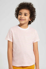 تنزيل الصورة على معرض الصور، Redtag-2-Pack-White-And-Pink-Print-T-Shirt-Graphic-T-Shirts-Boys-2 to 8 Years