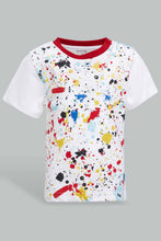 Load image into Gallery viewer, Redtag-White-And-Red-Printed-With-Red-Bottom-Jersey-Casual-Set-(2-Pack)-Sets-Infant-Boys-3 to 24 Months