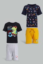 Load image into Gallery viewer, Redtag-Navy-And-Grey-Bottom-Casual-Set-(2-Pack)-Sets-Infant-Boys-3 to 24 Months