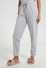 Load image into Gallery viewer, Redtag-Grey-Beautiful-Printed-Pyjama-Set-Pyjama-Sets-Women's-