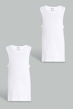 تنزيل الصورة على معرض الصور، Redtag-White-2-Pcs-Pack-Sleeveless-Vest-Basic-365,-BSR-Vests,-Category:Vests,-Colour:White,-Filter:Senior-Boys-(9-to-14-Yrs),-New-In,-New-In-BSR,-Non-Sale,-Section:Kidswear-Senior-Boys-9 to 14 Years