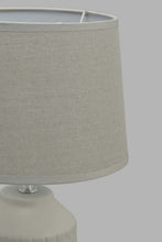 Load image into Gallery viewer, Redtag-White-Embossed-Ceramic-Table-Lamp-Category:Lamps,-Colour:White,-Filter:Home-Decor,-HARMONY,-HMW-HOM-Lighting,-New-In,-New-In-HMW-HOM,-Non-Sale,-Section:Homewares,-W22O-Home-Decor-